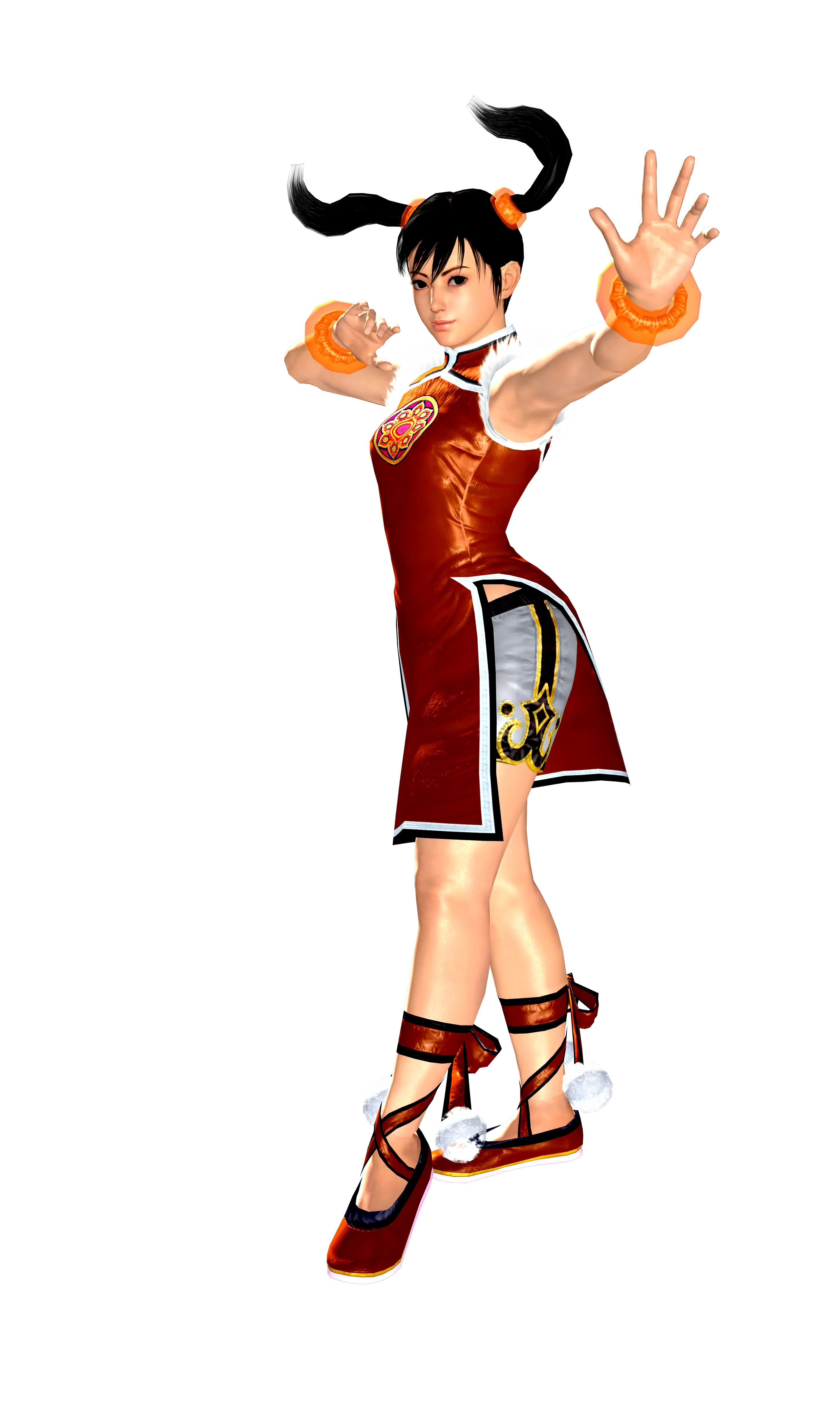 Female Character in Action Pose