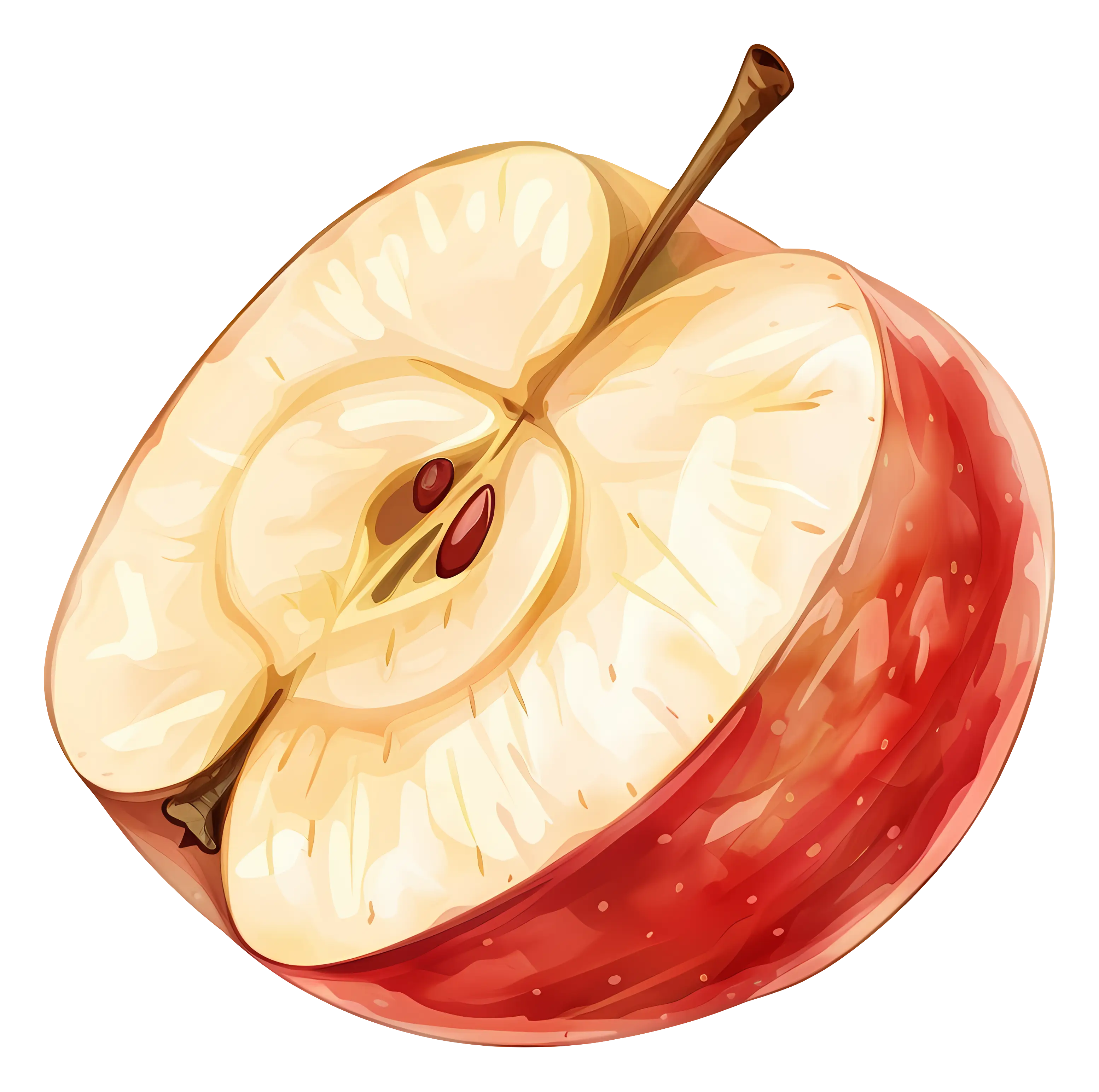 Sliced Red Apple