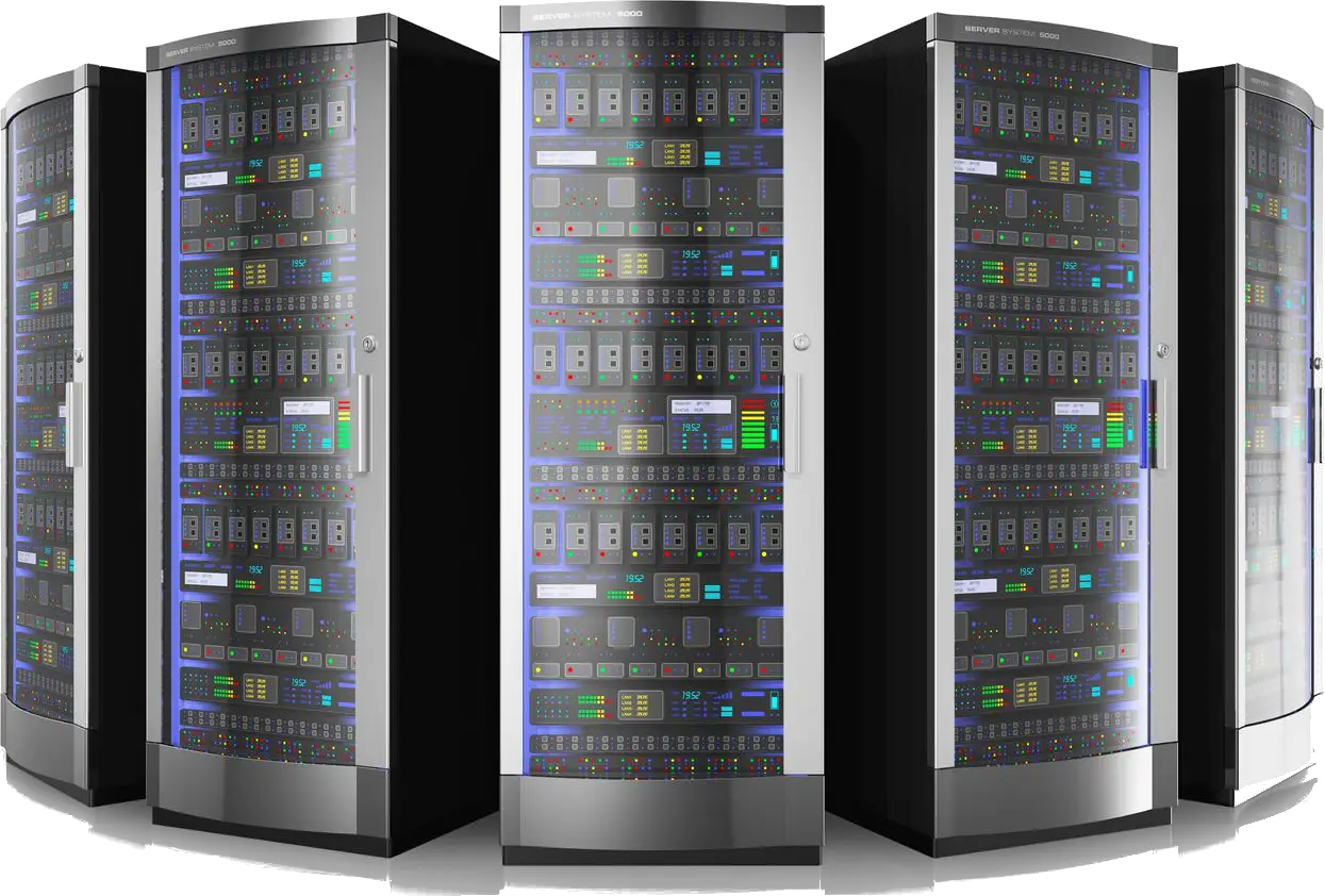 Server Racks in Data Center