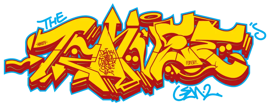 Vibrant Graffiti Art Text Design