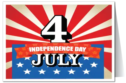 4th of July Independence Day Banner