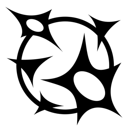 Thorn Circle Illustration with Sharp Design