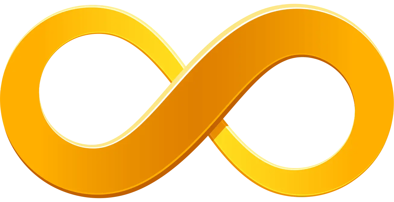 Golden Infinity Symbol