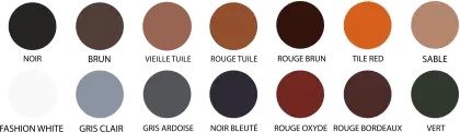 Color Palette with Various Shades