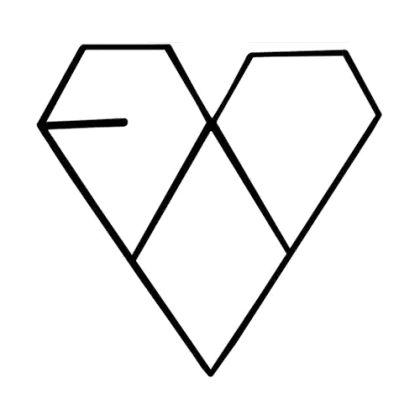 Geometric Heart Outline