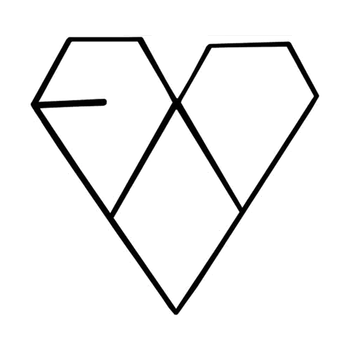 Geometric Heart Outline