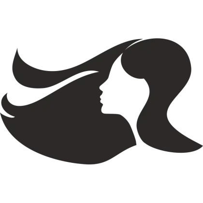 Elegant Woman Silhouette Icon
