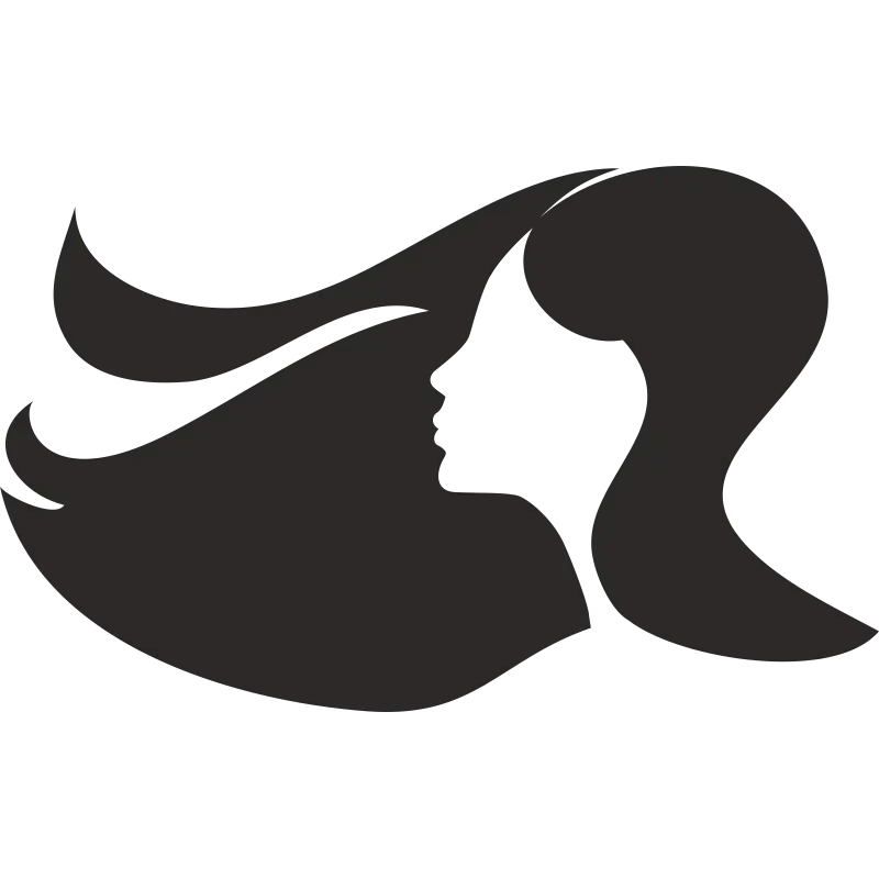 Elegant Woman Silhouette Icon