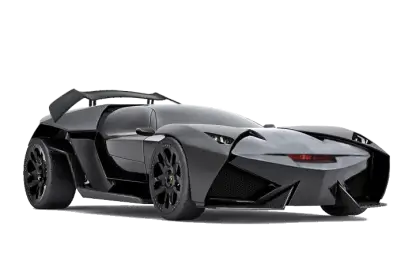 Futuristic Black Sports Car