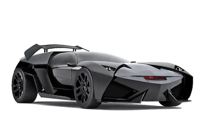 Futuristic Black Sports Car