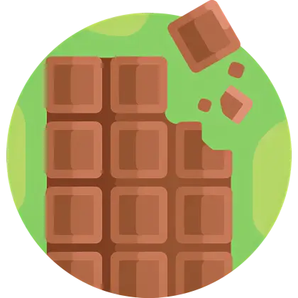 Chocolate Bar with Bite Taken
