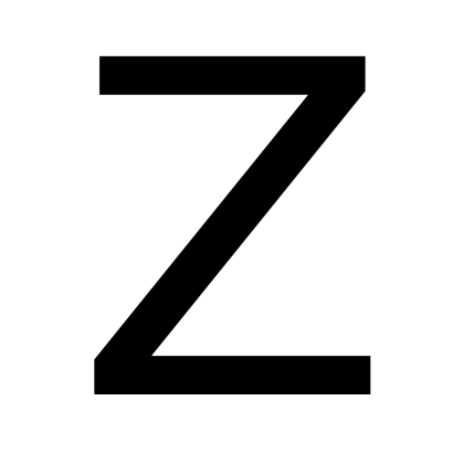 Bold Letter Z Symbol