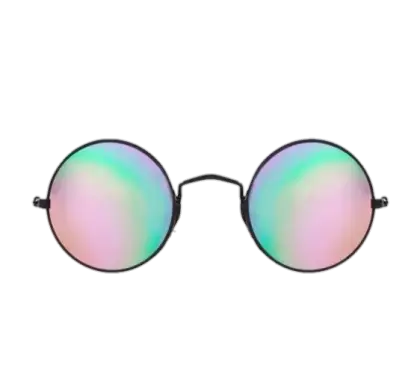Round Sunglasses with Colorful Lenses