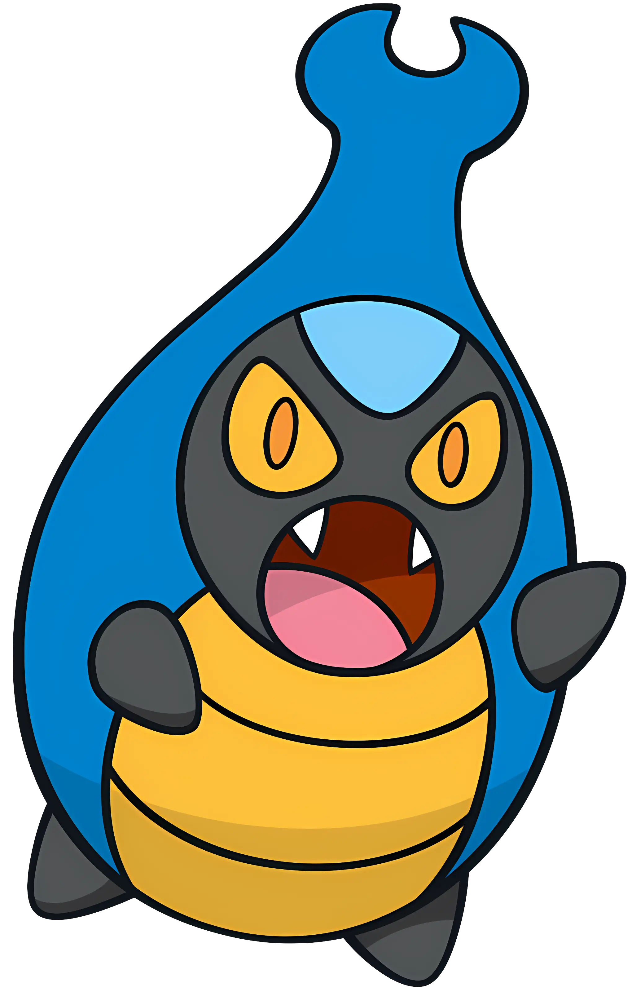 Blue Bug in Cute Cartoon Style