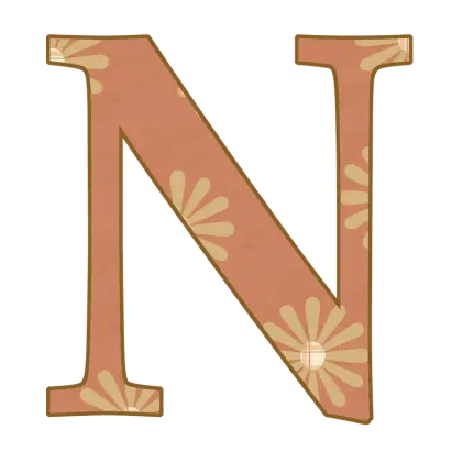 Decorative Letter N