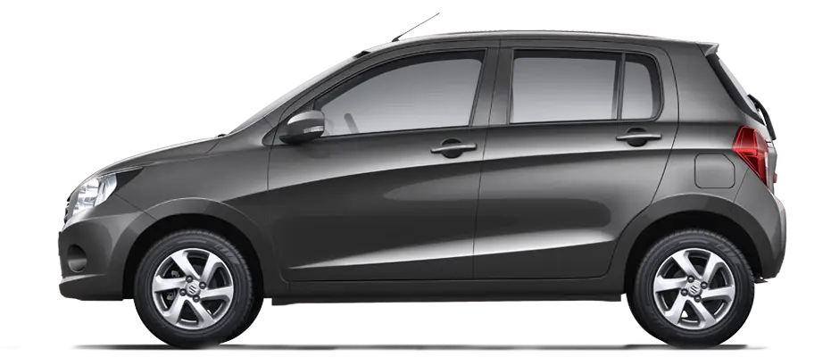 Gray Compact Hatchback Car Illustration