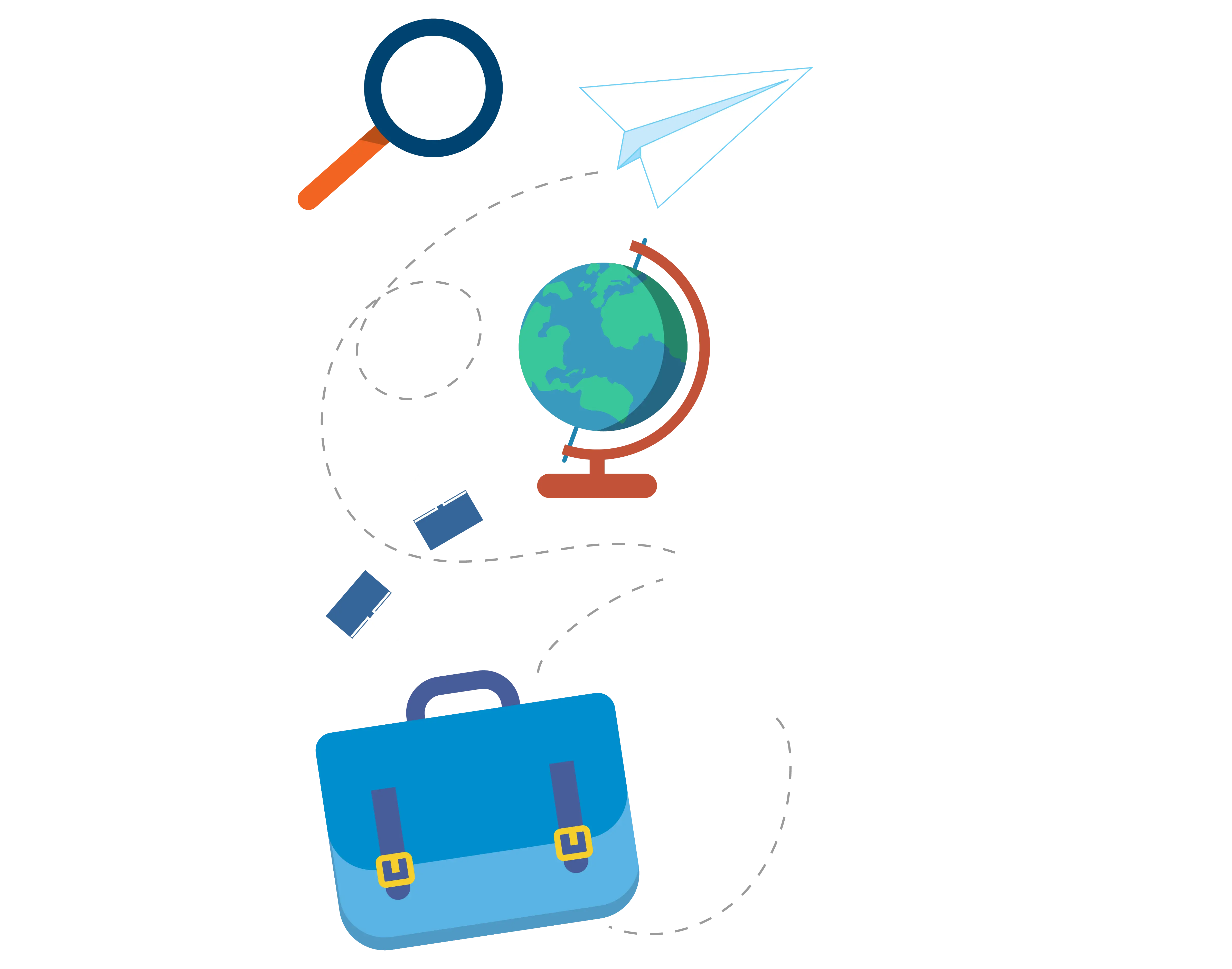 Travel Items Illustration