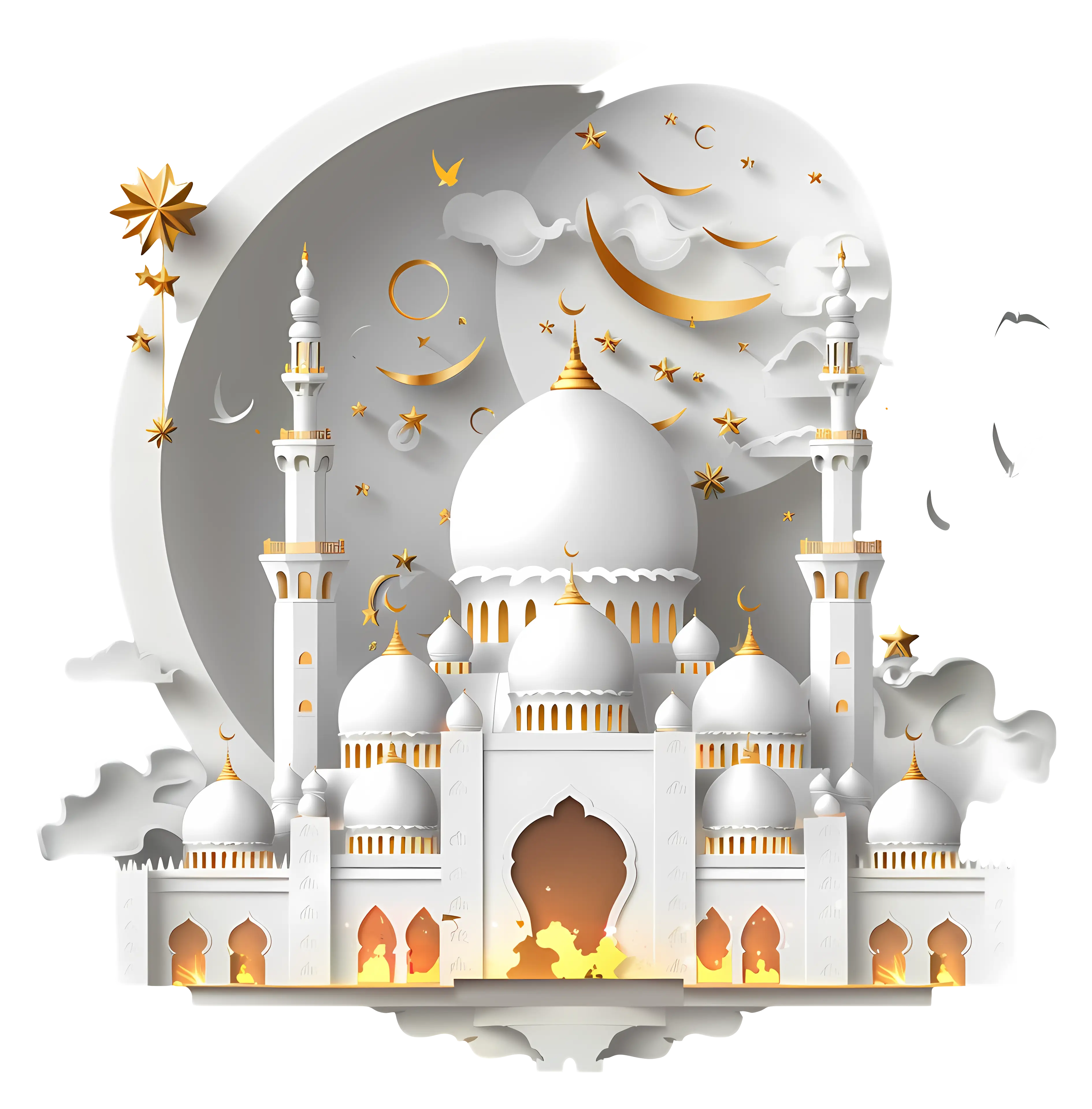 Beautiful White Mosque