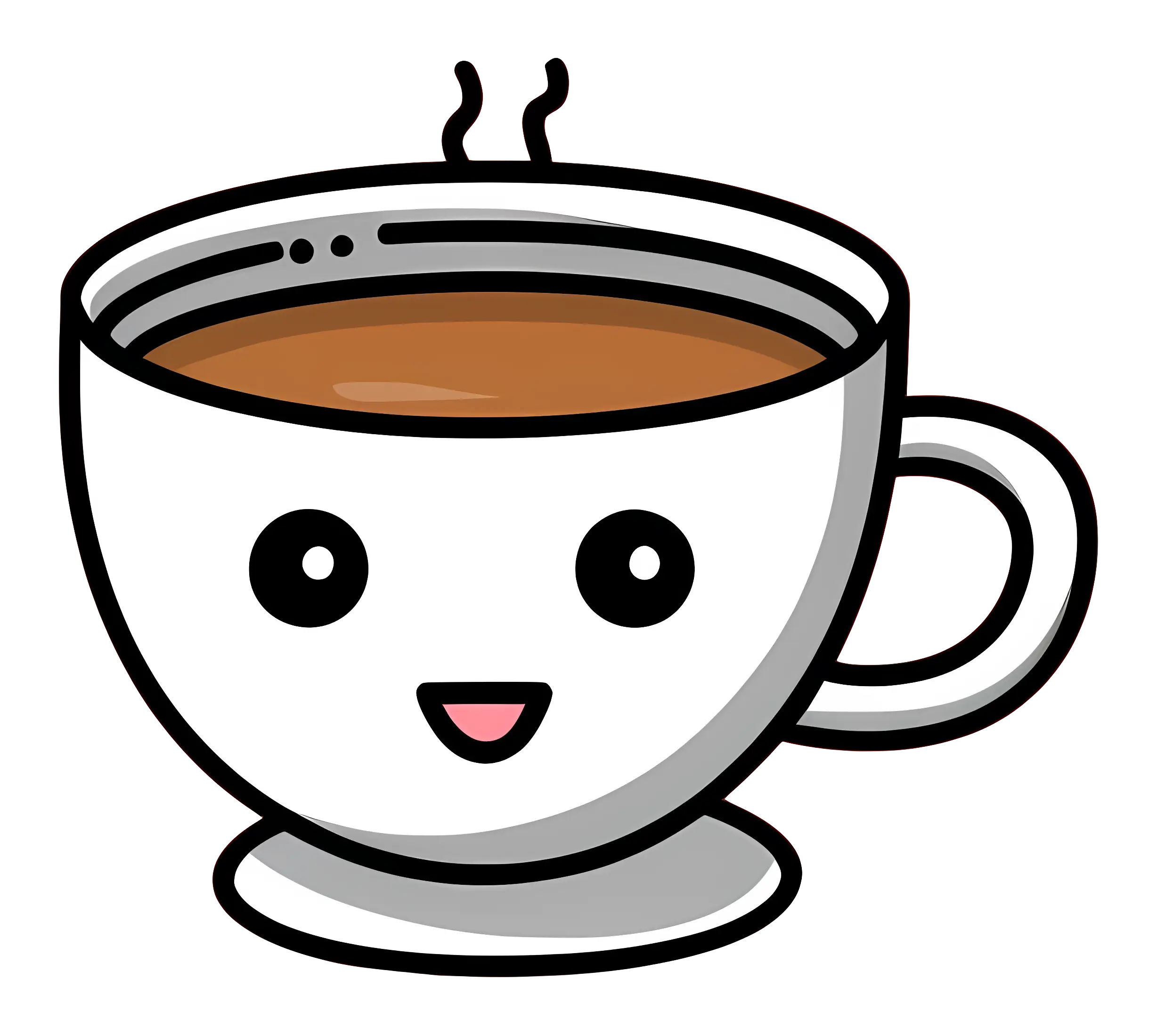 Cute Cartoon Coffee Cup Illustration