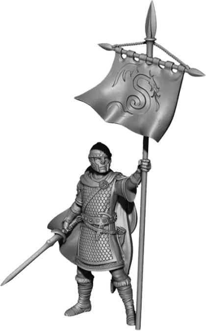 Medieval Knight with Banner