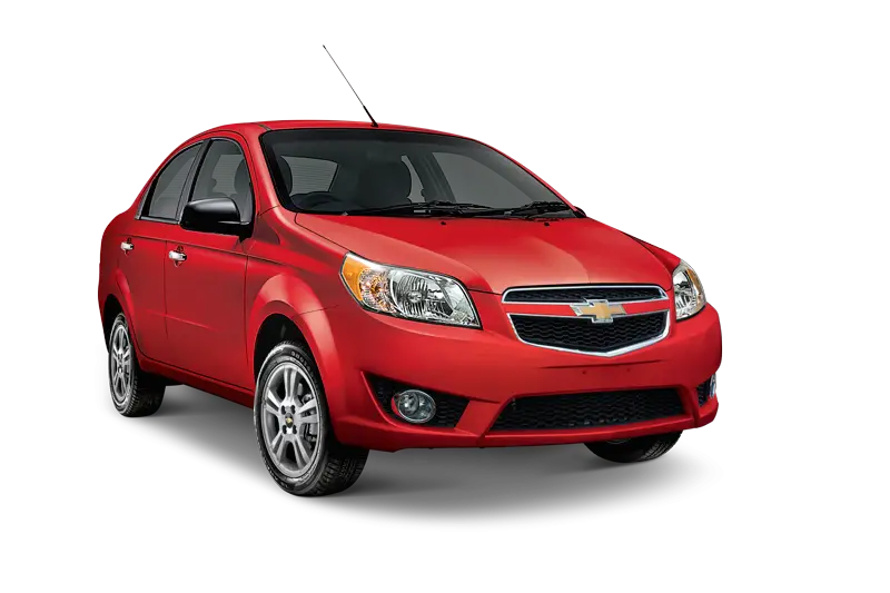 Red Chevrolet Sedan Close-Up