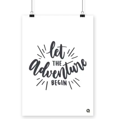 Let the Adventure Begin Poster