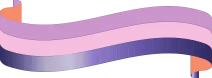 Pastel Pink and Purple Decorative Ribbon
