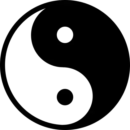 Classic Yin Yang Symbol Illustration