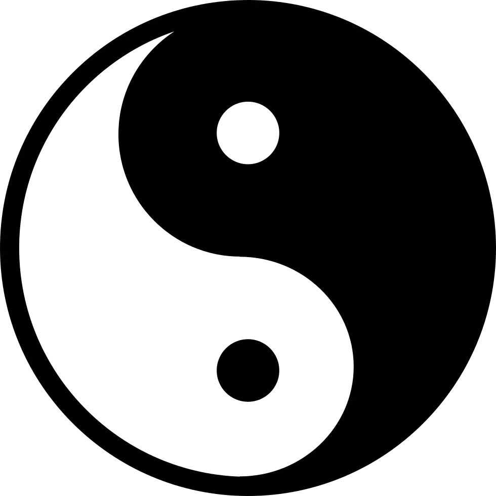 Classic Yin Yang Symbol Illustration
