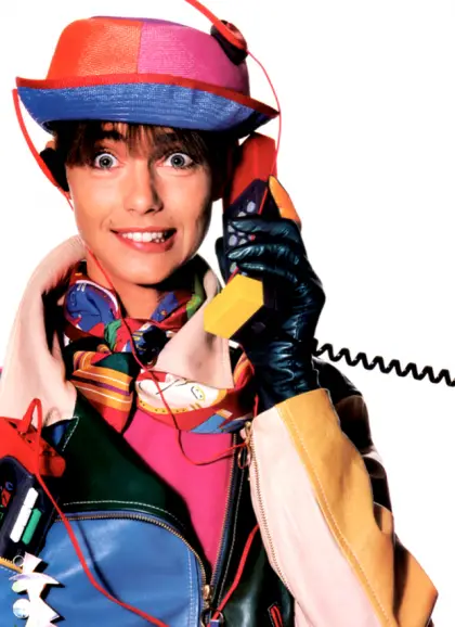 Colorful Person with Phone