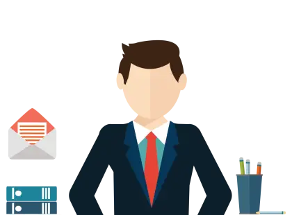Businessman in Office Setting