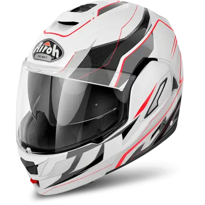 White and Black Motorcycle Helmet Design