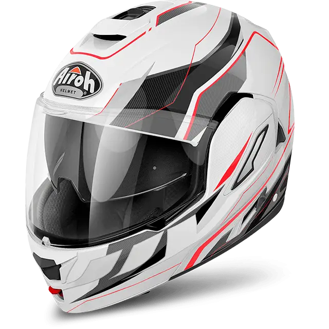 White and Black Motorcycle Helmet Design