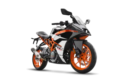 Sport Motorcycle with Orange Wheels