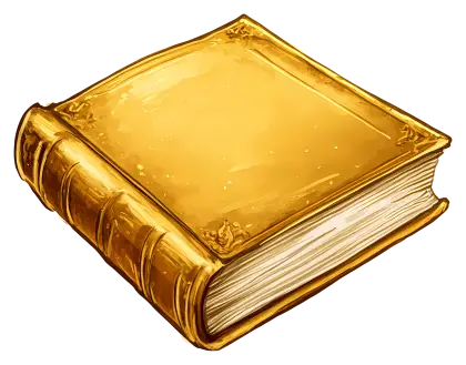 Antique Gold Book with Ornate Details