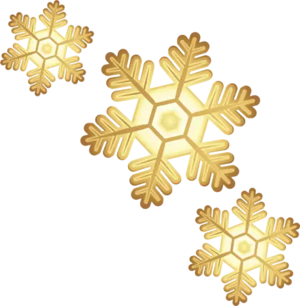 Golden Snowflakes
