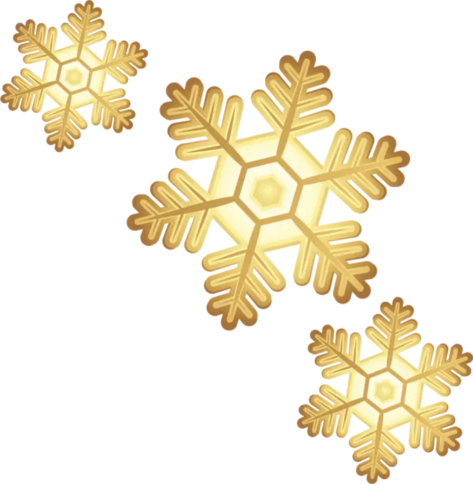 Golden Snowflakes