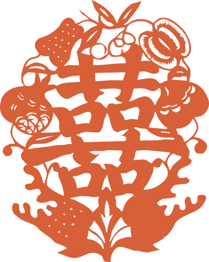 Traditional Chinese Double Happiness Symbol