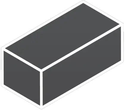 Gray Block Shape Illustration