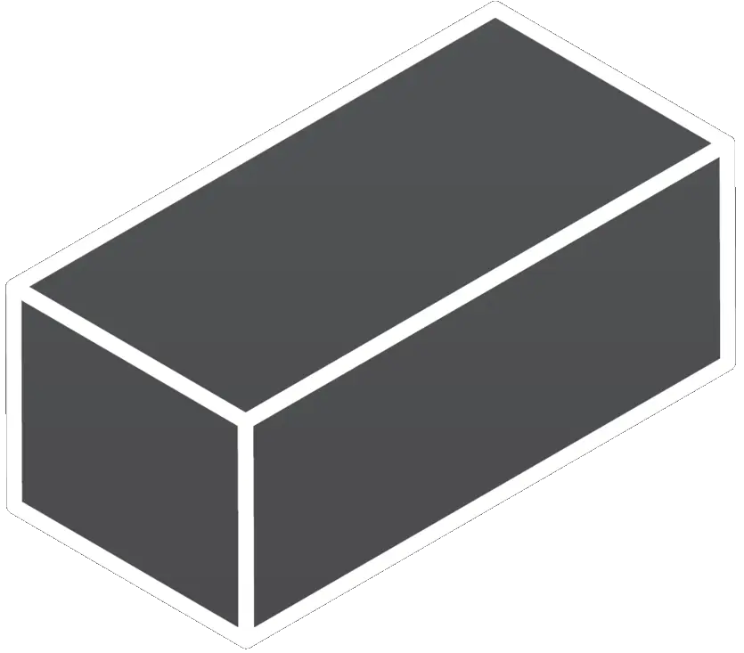 Gray Block Shape Illustration