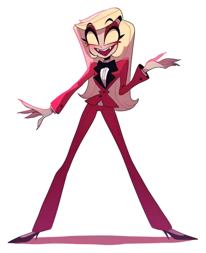 Blonde Character in Red Suit