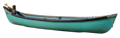 Teal Canoe Boat