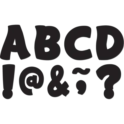 Bold Alphabet Letters and Symbols