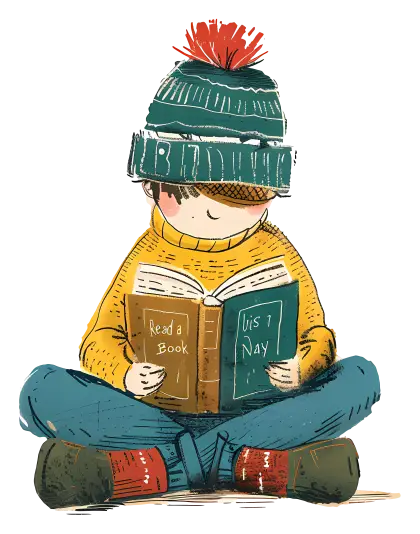 Child Reading a Book