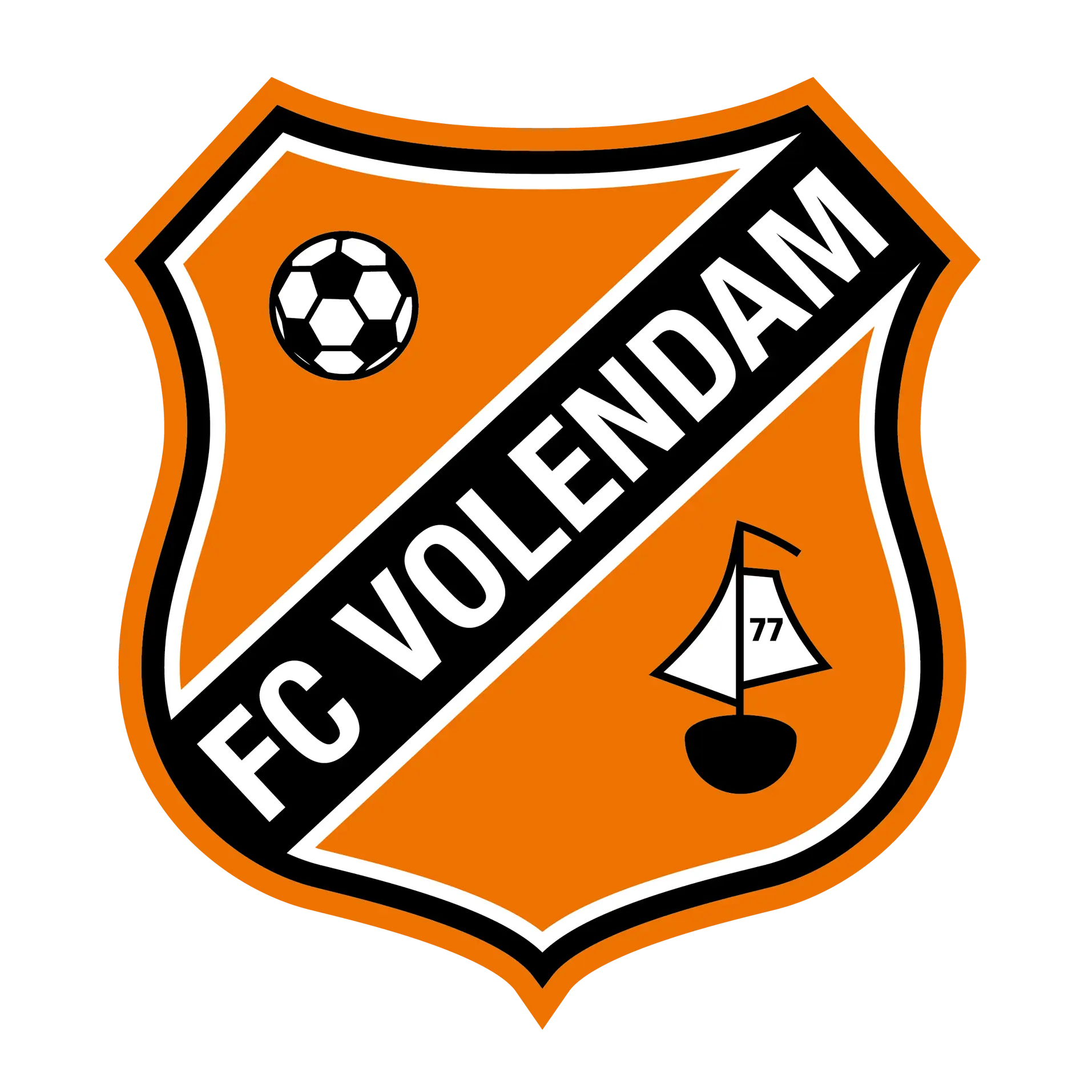 FC Volendam Logo with Football and Boat Elements