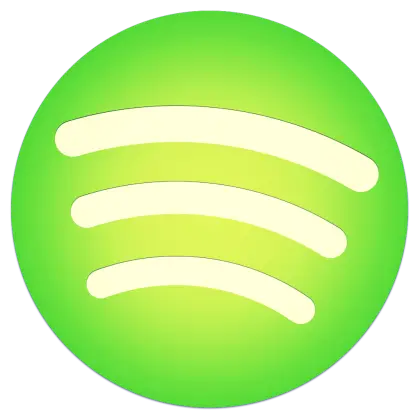 Spotify Logo in Green and Cream