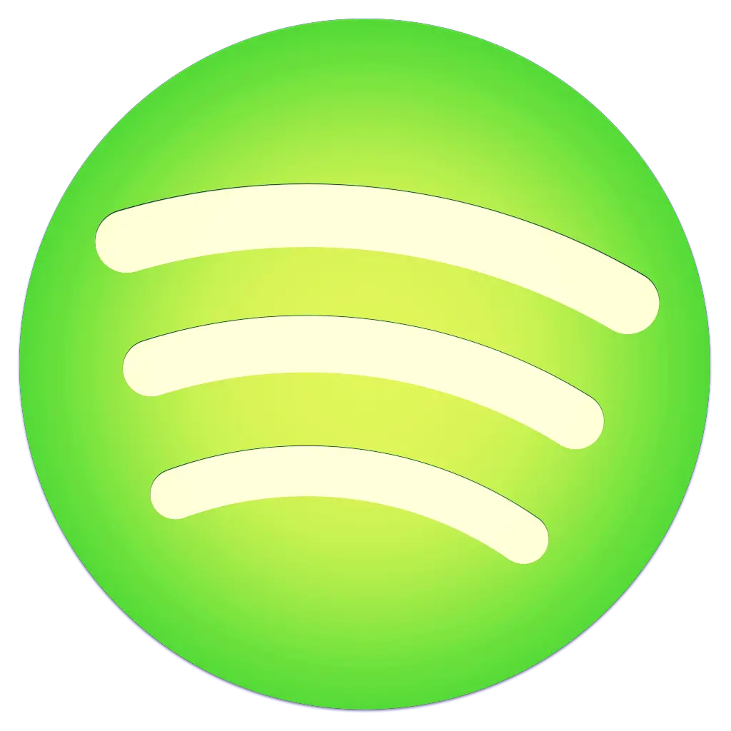 Spotify Logo in Green and Cream