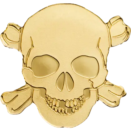 Gold Skull and Crossbones