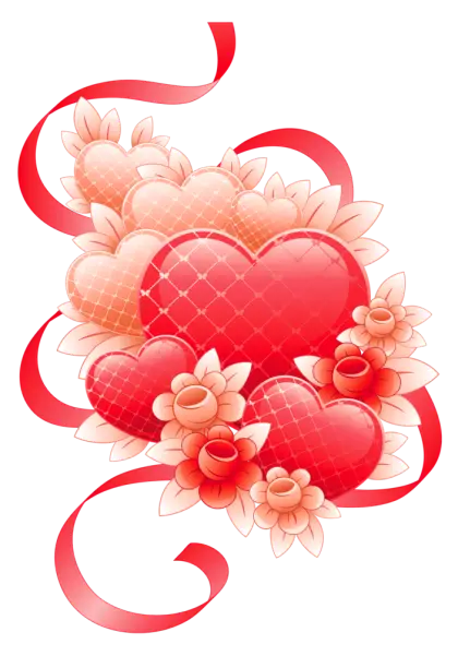 Heart Bouquet for Valentine&#039;s Day Art