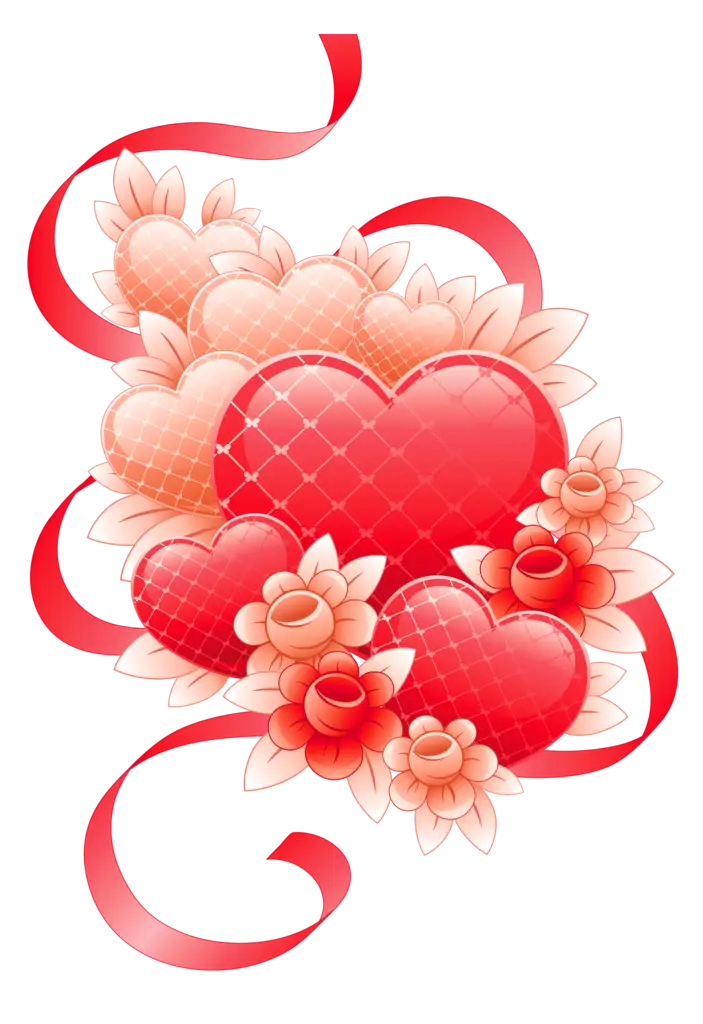 Heart Bouquet for Valentine's Day Art